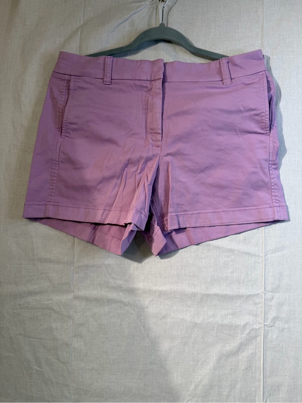 J. Crew Size 8 Lavender Casual Cotton Bermuda Shorts
